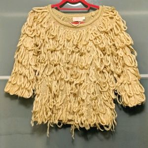 Short sleeve textured Sweater